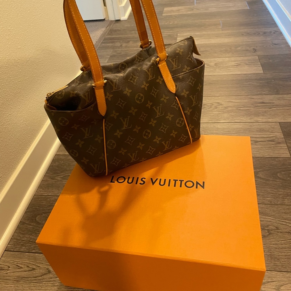 Louis Vuitton Brown and tan tote